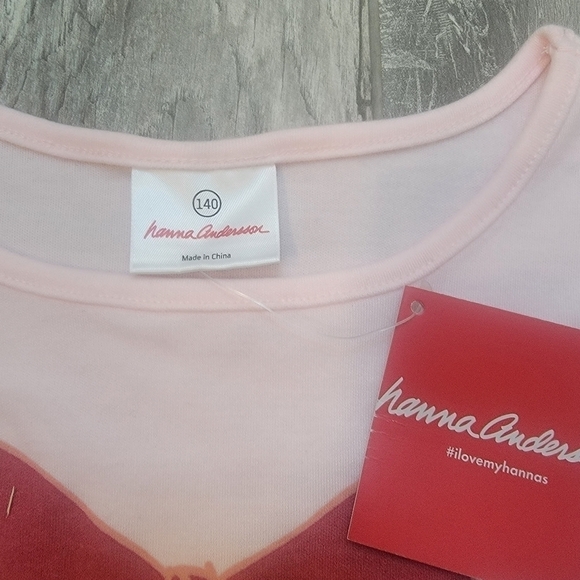 NWT Hanna Andersson Long Sleeve Top with Bow 140/10 - Picture 3 of 4